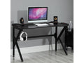 Bureau Artvivrestore bureau Artvivrestore bureau informatique support casque porte-gobelet passe-câbles inclus métal MDF texture fibre de carbone noir 86405GDCU