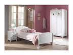 Artvivrestore - Lit 90x200cm avec Sommier Chevet Armoire 2P 13616VWCP