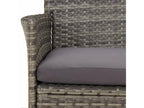 Ensemble de Artvivrestore de jardin 3 pièces coussins gris poly rotin 90329KPTU