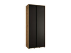 ARMOIRE Calmetop 1 À PORTES COULISSANTES 235.2/120/45 2 portes Calmetop/Noir/Noir 65932THIV