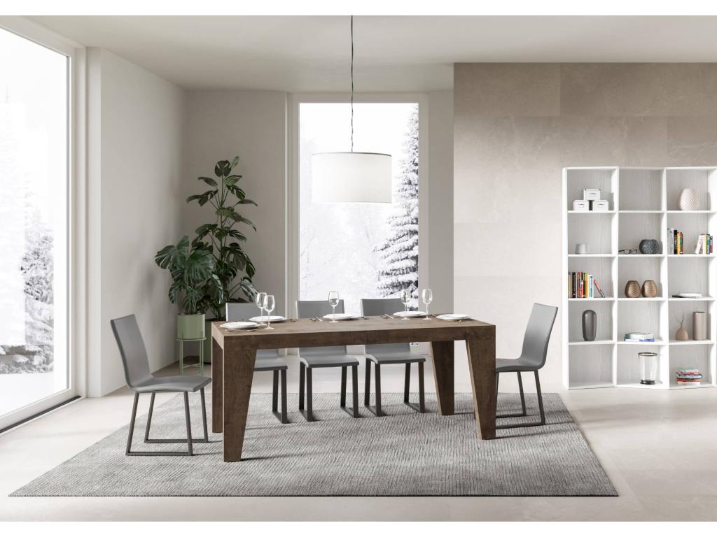 Table extensible 90x180/440 cm Naxy Noyer 11803UZEI