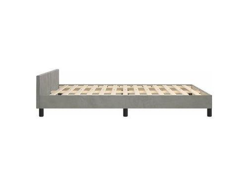 Cadre de lit avec tête de lit Gris clair 140x200 02588BFOK