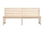 Banc de jardin 201,5 cm bois massif de pin 08862WOAP