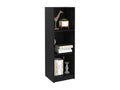 Bibliothèque/Séparateur de pièce Noir 36x33x110 cm Pin massif 55211CXIM
