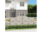 Paniers à gabions arqués 5 pièces 300x30x120/140 cm fer galvanisé 55855WKZE