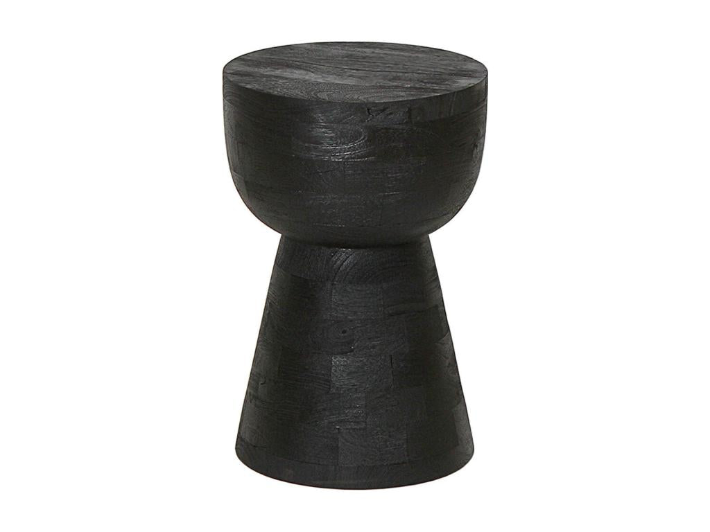 Artvivrestore - Bout de Canapé en Manguier Massif Teinté Noir 28991YYER