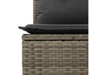 Salon de jardin avec coussins 7 pcs gris résine tressée 48075UETG