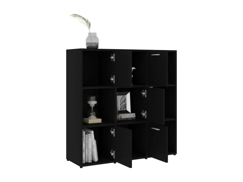 Bibliothèque Noir 90x30x90 32369CKRC