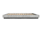 Cadre de lit avec Artvivrestoreères LED gris béton 180x200 61342TMVT