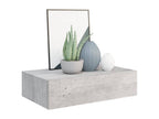 Étagères à tiroirs murales 2 pcs Gris béton 40x23.5x10 cm MDF 74268TJFH