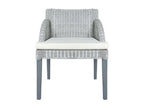Chaise à manger avec coussin Gris Rotin naturel 39309LVFC