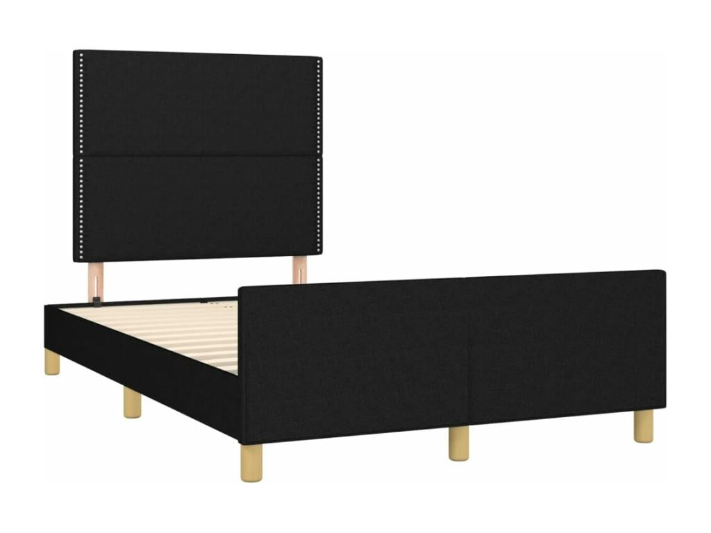 Cadre de lit sans matelas noir 120x190 cm tissu 33101FAHO