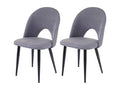 Chaise de salle à manger Artvivrestore-D73 lot de 2 gris foncé 25819NHZF