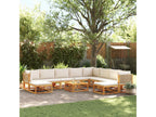 Salon de jardin avec coussins 11 pièces bois massif d'Calmetop 34857UEXZ