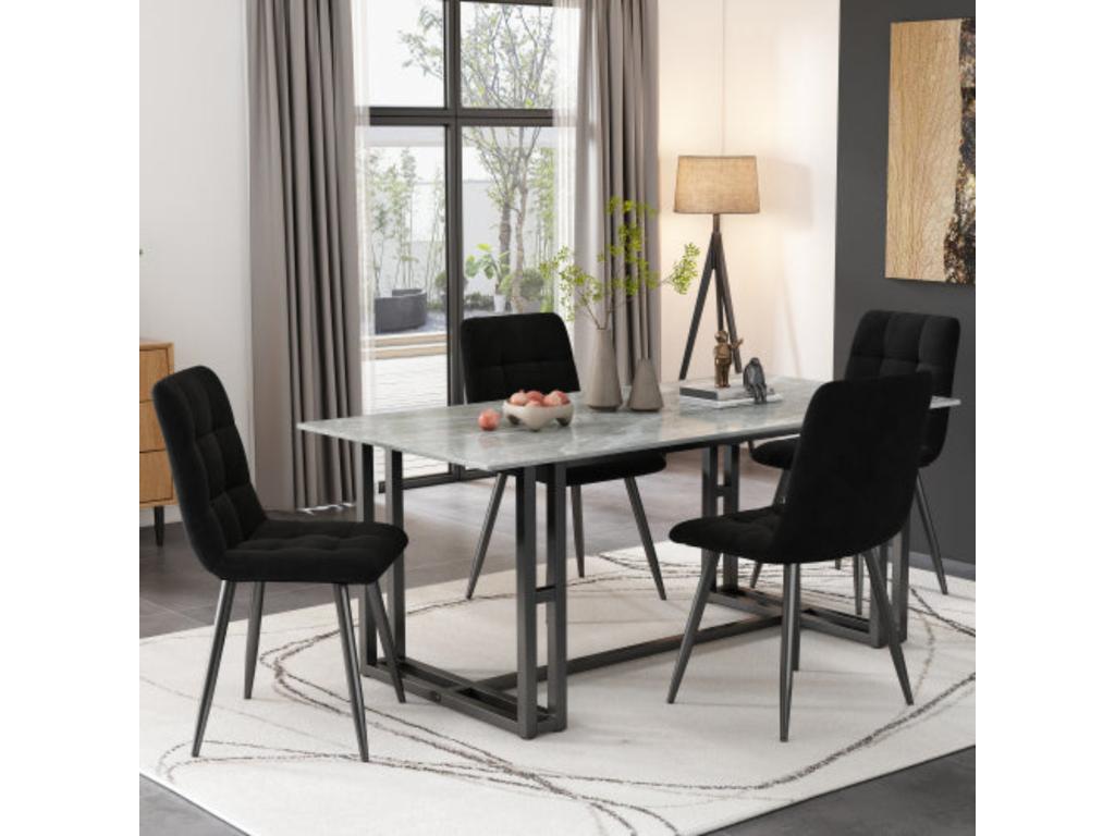 Table et chaises de salle à manger abordables d70 cm x h45 cm 32396RBNF