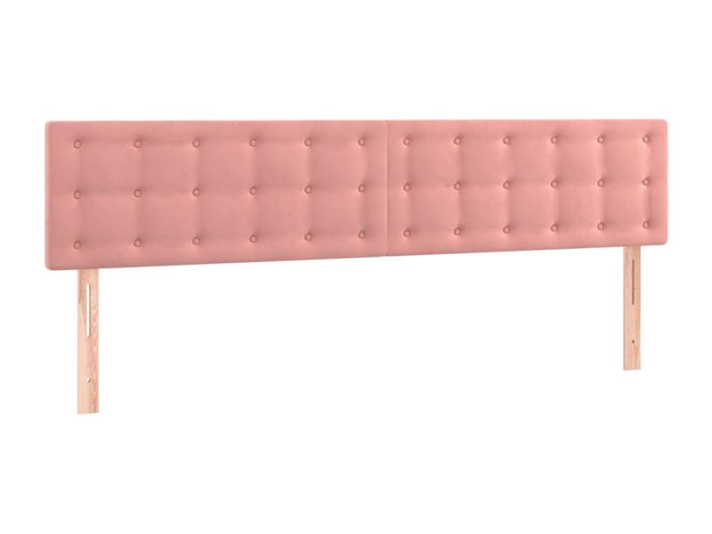 Tête de lit à LED Rose 180x5x78/88 cm Velours 26640HEPU