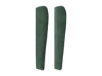 Tête de lit avec oreilles Vert foncé 103x23x118/128 cm Velours 48224IFJW