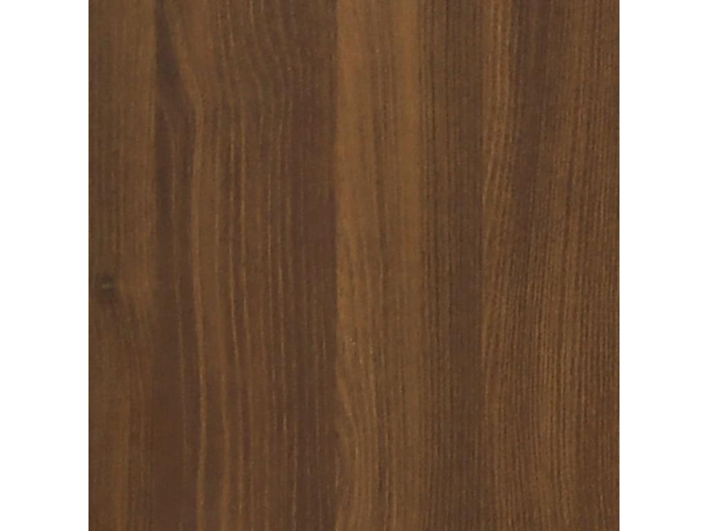 Armoire de bain Chêne marron 30x30x183.5 Bois d'ingénierie 57092XFCF