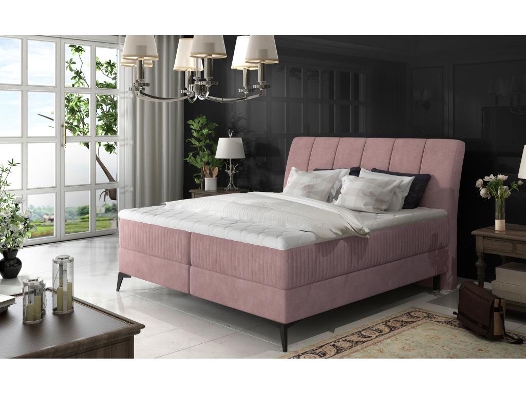 Calmetop Printemps Lit Calmetop S 140x200 /Tissu-Rose 81701YTII