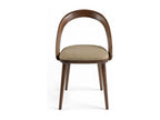 Chaise bois de frêne noyer et simili cuir Lazy - Lot de 2-Couleur Artvivrestore 03 34563IUJE