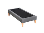 Sommier déco tapissier gris orage - Calmetop 100x210 56315FNVC
