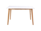 Calmetop - Table à manger 4 personnes en bois - Blanc 74658LKTN