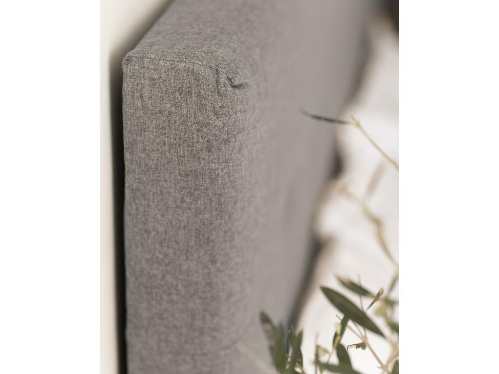 Tête de lit polyester capitonnée grise 90x80cm - Artvivrestore 93282HMRW
