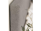 Tête de lit polyester capitonnée grise 90x80cm - Artvivrestore 93282HMRW
