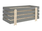 Lit Enfant en Bois Nidchicshop IV 90x200cm Gris 92222XRUQ