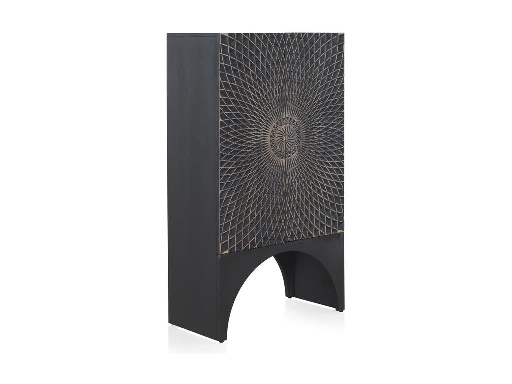 Buffet haut en manguier noir 07113BRLR