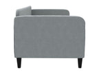 Lit de repos gris clair 80x200 cm tissu 00688SMCG