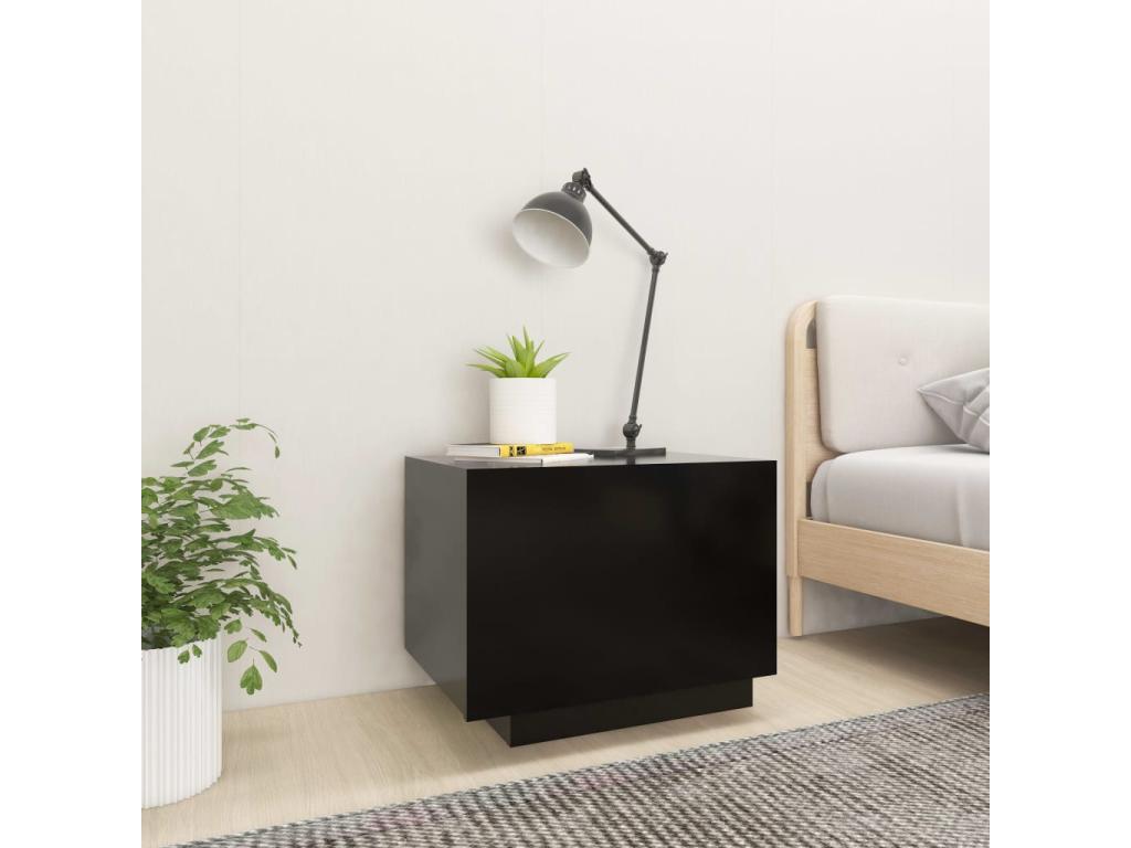 Table de chevet Noir 100x35x40 67052OWUF