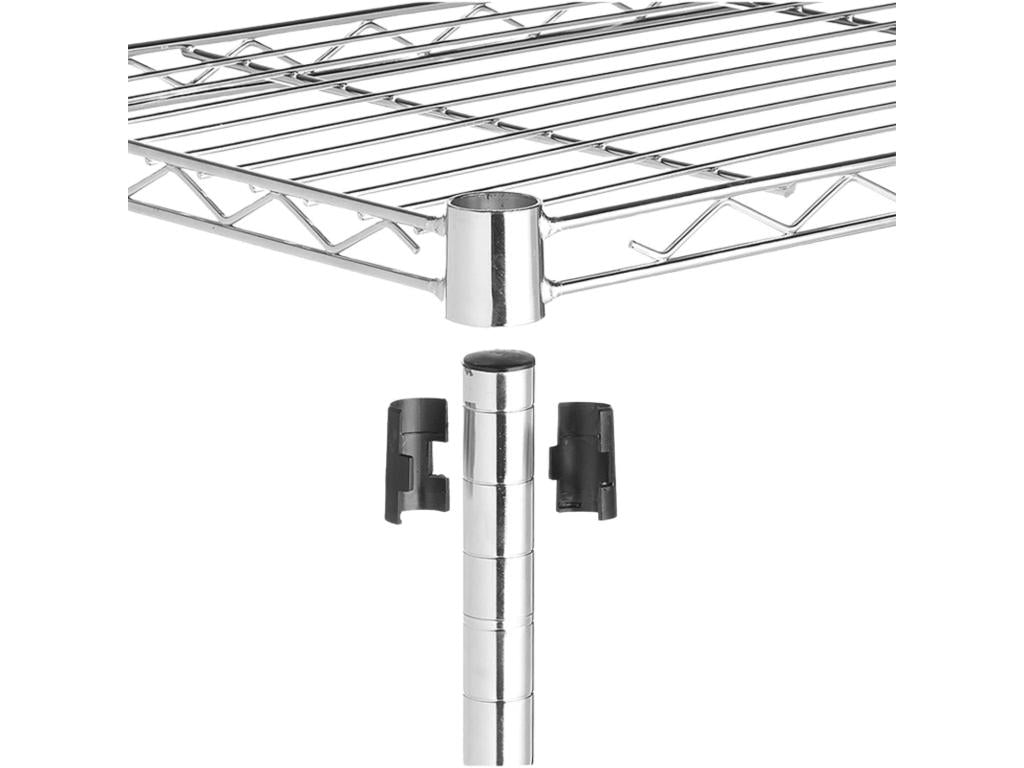 Etagère en métal avec 5 étagères réglables 182.8x91.4x91.4x35.5cm 400Kg O91 27408IEBA