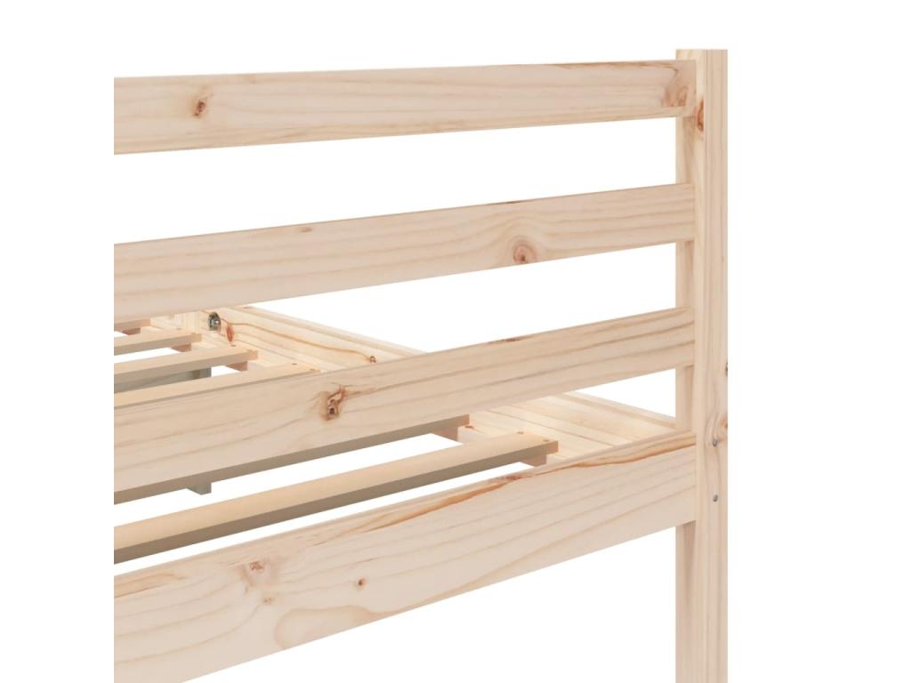 Cadre de lit Bois massif 180x200 cm Super Calmetop 92529FXNK