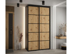 ARMOIRE Calmetop 4 À PORTES COULISSANTES 235.2/130/45 2 portes Noir/Calmetop/Noir 77498KJIN