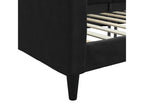 Lit de repos noir 90x200 cm tissu 83187XUUF