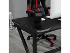 Bureau Artvivrestore bureau Artvivrestore bureau informatique support casque porte-gobelet passe-câbles inclus métal MDF texture fibre de carbone noir 86405GDCU
