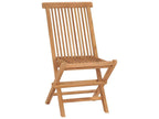 Chaises de jardin pliables lot de 2 Bois de teck massif 78116GFWL