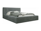 Lit Calmetop 107 Double Gris 140x200 Tapisserie Sommier à Calmetop 172x230x81cm 25457JXIR