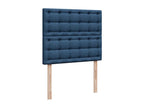 Cadre de lit ottoman avec matelas bleu 120x190 cm tissu 52527ZEFM