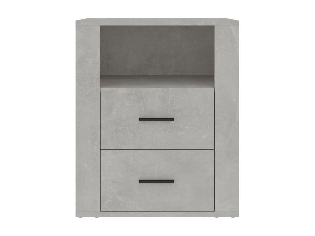 Table de chevet Gris béton 50x36x60 cm Bois d'ingénierie 54659BCSK