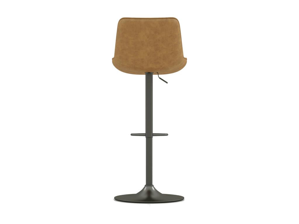 Artvivrestore-Tabouret de bar en cuir synthétique Artvivrestore-gris bronze x2 52949UWAL