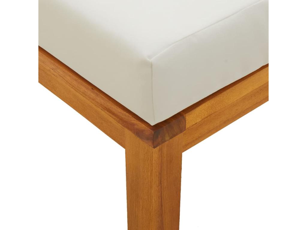 Ensemble à dîner de jardin 3 pièces avec coussins Artvivrestore solide 91809YHPF