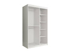 Armoire Calmetop 253 Marbre noir - Noir mat 200x120x62cm Portes d'armoire Glissement 01977FBBG