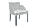 Chaise à manger avec coussin Gris Rotin naturel 39309LVFC