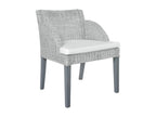 Chaise à manger avec coussin Gris Rotin naturel 39309LVFC