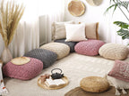 Coussin de sol Macramé Calmetop Coton Gris 43594OAGW