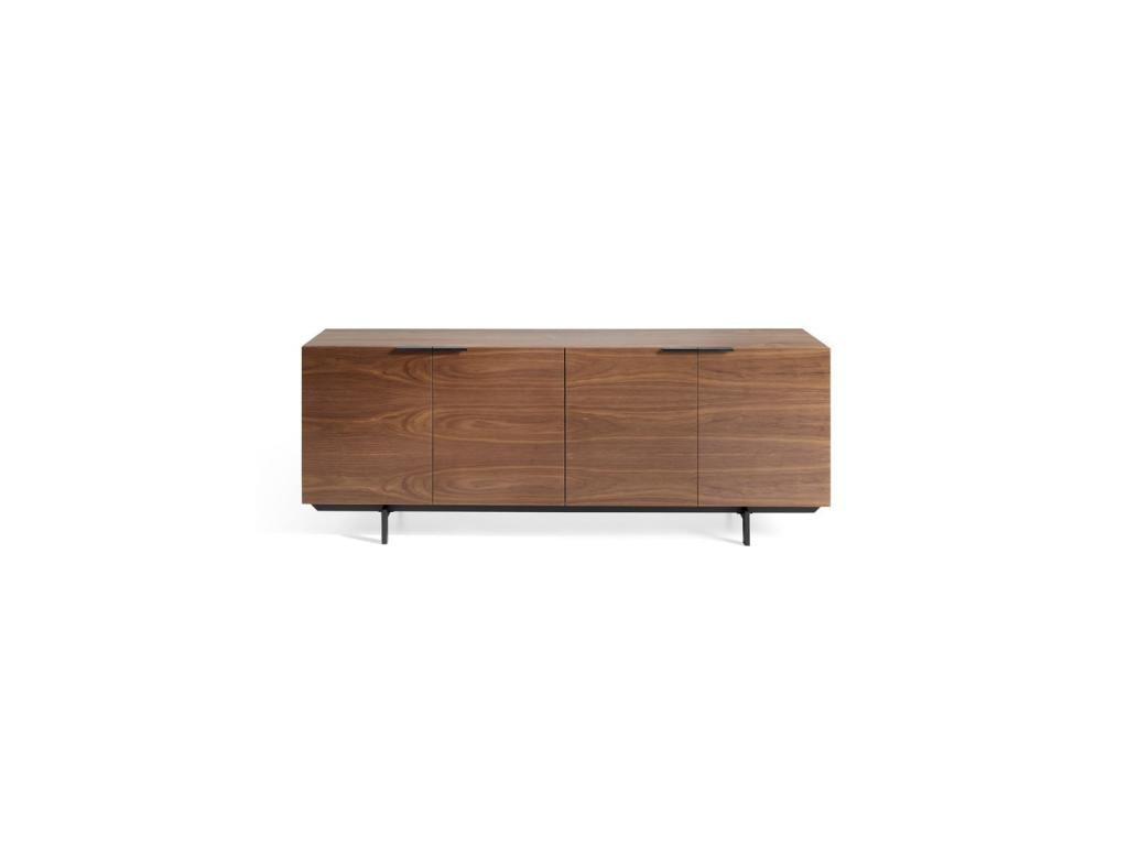 Buffet 4 portes Noyer/Métal - Artvivrestore 58507DOZH