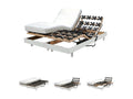 Ensemble 2 sommiers relaxation électrique Artvivrestore 80x200 2 matelas mémoire de forme / Blanc 21434CGAG