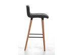 Tabourets de bar - Tissu / Bois - Gris clair - Calmetop 58493SVVD